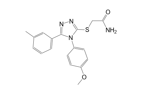 2-{[4-(4-methoxyphenyl)-5-(3-methylphenyl)-4H-1,2,4-triazol-3-yl]sulfanyl}acetamide