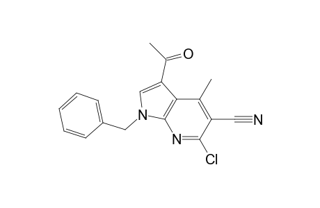 1-Benyl-3-acetyl-4-methyl-5-cyano-6-chloro-7-azaindole
