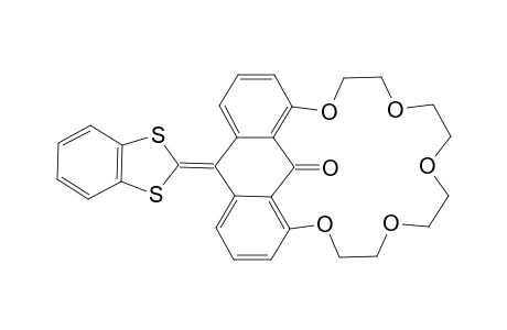 9-(1,3-Dithiol-2-ylidene)-10-oxo-1,8-[13-crown-5]-9,10-dihydroanthracene