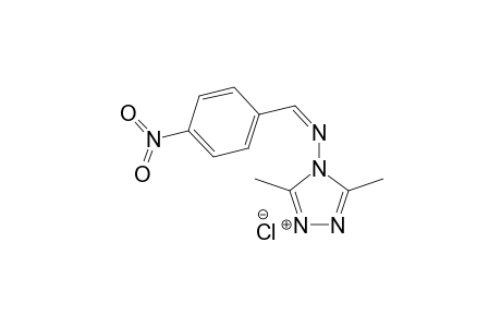 (N-(4-NITROBENZYLIDENE)-4H-3,5-DIMETHYL-1,2,4-TRIAZOLE-4-AMINE)-HYDROCHLORIDE
