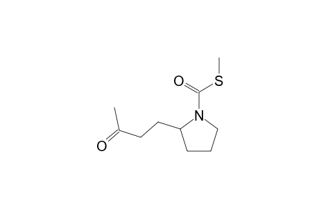 2-(3-Oxobutyl)pyrrolidine-1-carbothioic acid, S-methyl ester