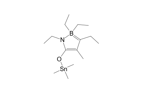 1,2,3,3-TETRAETHYL-4-METHYL-5-TRIMETHYLSTANNYLOXO-2-H-1,2-AZONIABORATOLE