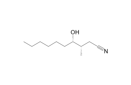 (3S,4S)-4-Hydroxy-3-methyldecanenitrile