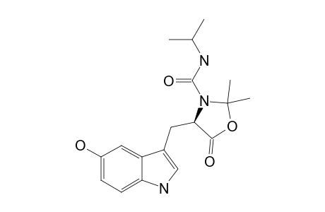 3-METHYLETHYLCARBAMOYL-4-(5-HYDROXY-3-INDOLYLMETHYL)-1,3-OXAZOLIDIN-5-ONE