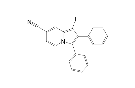 1-Iodo-2,3-diphenyl-7-indolizine-carbonitrile