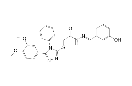 acetic acid, [[5-(3,4-dimethoxyphenyl)-4-phenyl-4H-1,2,4-triazol-3-yl]thio]-, 2-[(E)-(3-hydroxyphenyl)methylidene]hydrazide