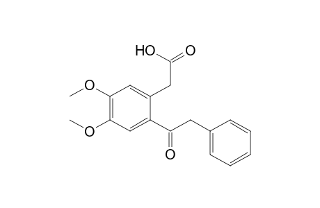 Benzeneacetic acid, 4,5-dimethoxy-2-(phenylacetyl)-