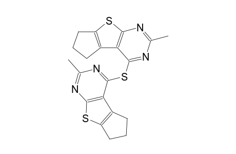 5H-cyclopenta[4,5]thieno[2,3-d]pyrimidine, 4-[(6,7-dihydro-2-methyl-5H-cyclopenta[4,5]thieno[2,3-d]pyrimidin-4-yl)thio]-6,7-dihydro-2-methyl-