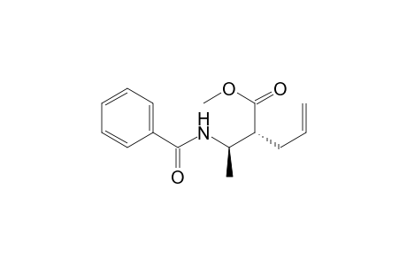 4-Pentenoic acid, 2-[1-(benzoylamino)ethyl]-, methyl ester, (R*,R*)-(.+-.)-