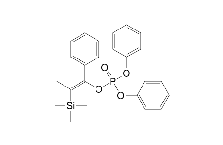 (Z)-2-methyl-1-phenyl-2-(trimethylsilyl)vinyl diphenyl phosphate