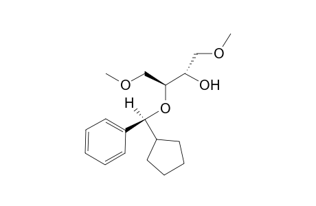 (2S,3S,1'S)-1,4-Di(methoxy)-2-[.alpha.-cyclopentylbenzoyly]butan-3-ol