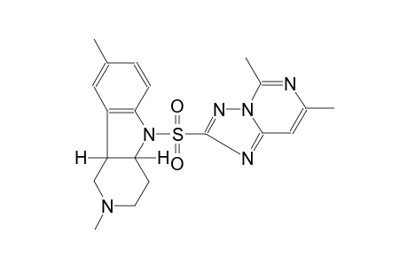 1H-pyrido[4,3-b]indole, 5-[(5,7-dimethyl[1,2,4]triazolo[1,5-c]pyrimidin-2-yl)sulfonyl]-2,3,4,4a,5,9b-hexahydro-2,8-dimethyl-, (4aS,9bR)-