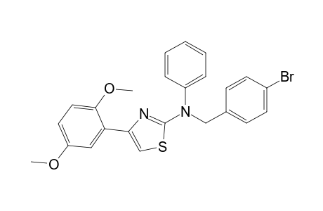 4-(2,5-Dimethoxyphenyl)-2-[N-(4-bromobenzyl)-N-phenylamino]thiazole