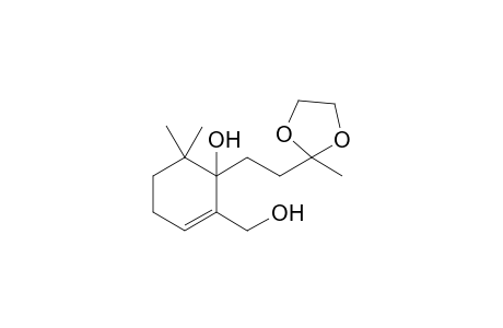 1-(Hydroxymethyl)-6-[3,3-(ethylidenedioxy)butyl]-5,5-dimethylcyclohexen-6-ol