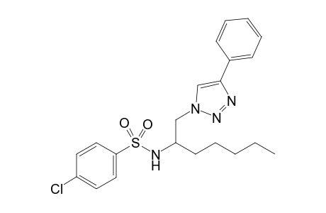 4-chloro-N-[1-[(4-phenyl-1H-1,2,3-triazol-1-yl)methyl]hexyl]Benzenesulfonamide