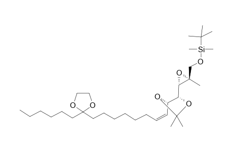 (2S,3S,4R,5S,6Z)-1-tert-Butyldimethylsilyloxy-2,3-epoxy-2-methyl-4,5-O-isopropylidene-13-(2'-hexyl-1',3'-dioxolane-2'-yl)-6-ene-4,5-tridecanediol