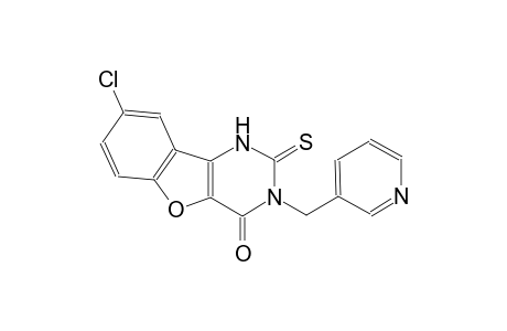 benzofuro[3,2-d]pyrimidin-4(1H)-one, 8-chloro-2,3-dihydro-3-(3-pyridinylmethyl)-2-thioxo-