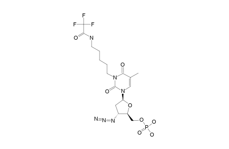 3'-AZIDO-3'-DEOXY-5'-O-(DIHYDROXY-PHOSPHORYL)-N(3)-[1-[5-(2,2,2-TRIFLUORO-ACETYLAMINO)-PENTYL]]-THYMIDINE