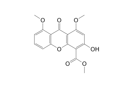 3-hydroxy-1,8-dimethoxy-9-oxo-4-xanthenecarboxylic acid methyl ester