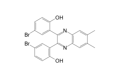 2,2'-(6,7-dimethyl-2,3-quinoxalinediyl)bis[4-bromophenol]