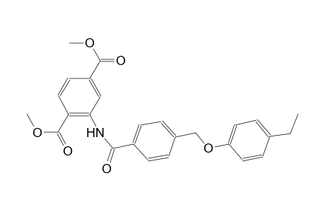 dimethyl 2-({4-[(4-ethylphenoxy)methyl]benzoyl}amino)terephthalate