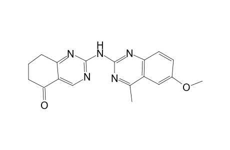 2-[(6-methoxy-4-methyl-2-quinazolinyl)amino]-7,8-dihydro-6H-quinazolin-5-one