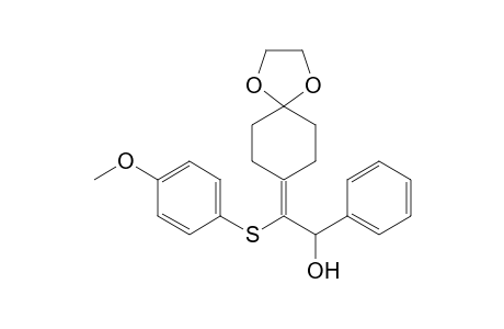 2-(1,4-Dioxaspiro[4.5]dec-8-ylidene)-2-(4-methoxyphenylsulfanyl)-1-phenylethanol