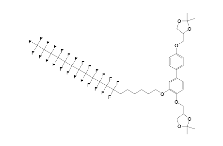 2,2-DIMETHYL-4-[4'-(2,2-DIMETHYL-1,3-DIOXOLAN-4-YLMETHOXY)-3-(1H,1H,2H,2H,3H,3H,4H,4H,5H,5H,6H,6H-PERFLUOROOCTADECYLOXY)-4-YLOXYMETHYL]-1,3-DIOXOLANE