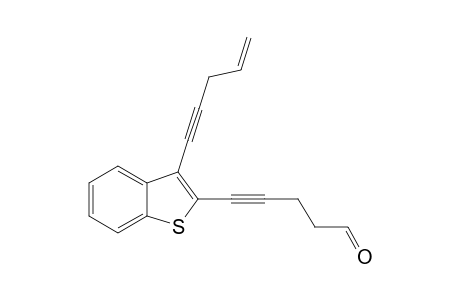 5-[3-(Pent-4-en-1-ynyl)benzo[b]thiophen-2-yl]pent-4-ynal