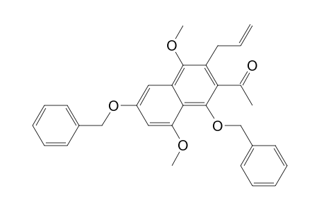 Ethanone, 1-[4,8-dimethoxy-1,6-bis(phenylmethoxy)-3-(2-propenyl)-2-naphthalenyl]-