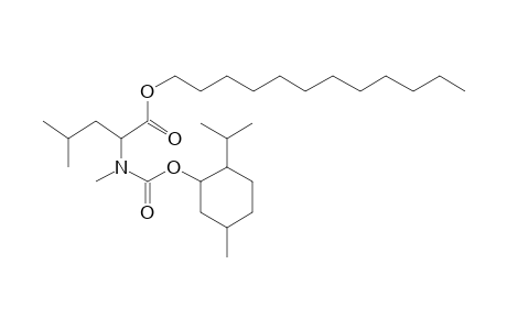 L-Leucine, N-methyl-N-((1R)-(-)-menthyloxycarbonyl)-, dodecyl ester