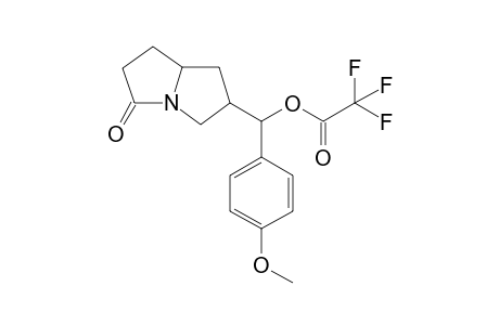 2-(1-trifluoroacetoxy-p-methoxybenzyl)-pyrrolizidine-5-one