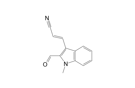 (E)-3-(2-formyl-1-methyl-3-indolyl)-2-propenenitrile