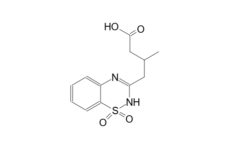 2H-1,2,4-benzothiadiazine-3-butanoic acid, beta-methyl-, 1,1-dioxide