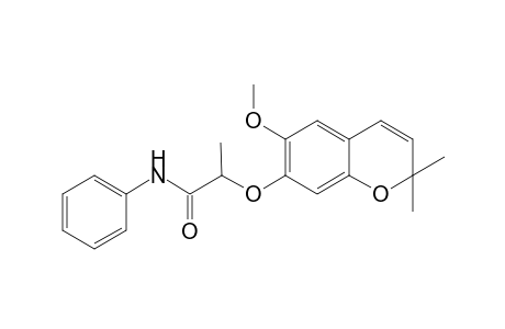 2-[(6-Methoxy-2,2-dimethyl-2H-chromen-7-yl)oxy]-N-phenylpropanamide