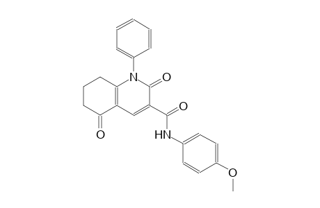 N-(4-methoxyphenyl)-2,5-dioxo-1-phenyl-1,2,5,6,7,8-hexahydro-3-quinolinecarboxamide