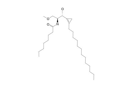 N-[(1S,2R)-2-hydroxy-1-(methoxymethyl)-2-(2-tridecyl-1-cyclopropenyl)ethyl]caprylamide