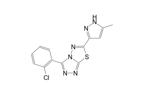 [1,2,4]triazolo[3,4-b][1,3,4]thiadiazole, 3-(2-chlorophenyl)-6-(5-methyl-1H-pyrazol-3-yl)-