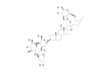 26-O-BETA-GLUCOPYRANOSYL-(25S)-5ALPHA-FUROSTANE-12-ONE-3BETA,22ALPHA,26-TRIOL-3-O-BETA-GLUCOPYRANOSYL(1-4)-[ALPHA-RHAMNOPYRANOSYL(1-2)]-BETAGALACTO