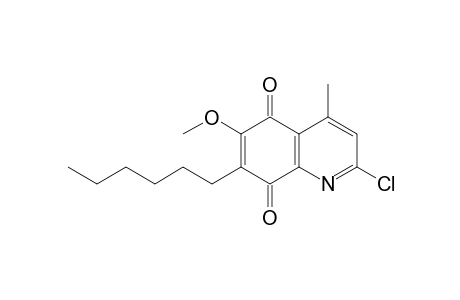2-Chloro-6-methoxy-7-hexyl-4-methyl-5,8-quinolinedione