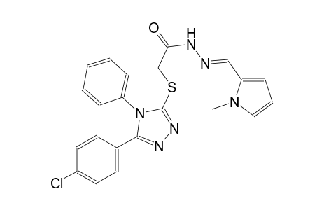 acetic acid, [[5-(4-chlorophenyl)-4-phenyl-4H-1,2,4-triazol-3-yl]thio]-, 2-[(E)-(1-methyl-1H-pyrrol-2-yl)methylidene]hydrazide