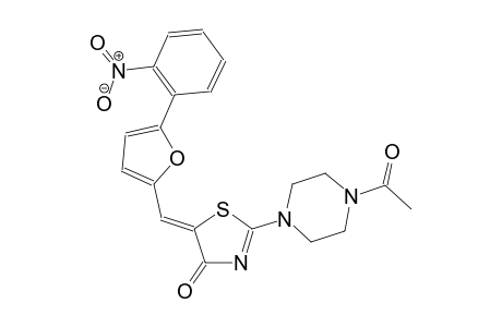 (5Z)-2-(4-acetyl-1-piperazinyl)-5-{[5-(2-nitrophenyl)-2-furyl]methylene}-1,3-thiazol-4(5H)-one