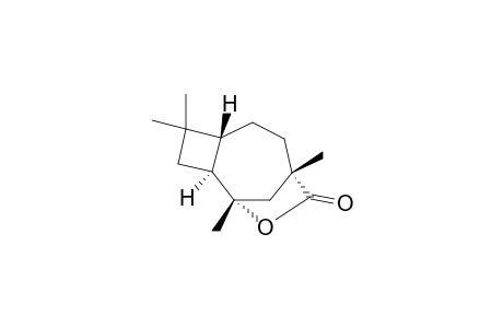 (1S,2S,4S,7R)-1,4,4,8-Tetramethyl-10-oxatricyclo[6.2.1.0(2,5)]undecan-9-one (Hushinone)