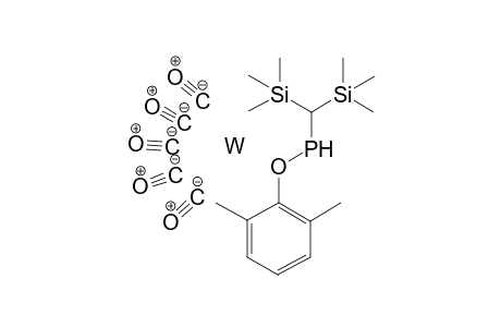 Bis(trimethylsilyl)methyl-(2,6-dimethylphenoxy)phosphane tungsten pentacarbonyl