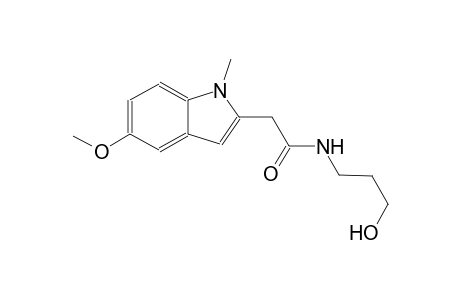 N-(3-hydroxypropyl)-2-(5-methoxy-1-methyl-1H-indol-2-yl)acetamide