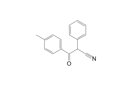 3-(4-Methylphenyl)-3-oxidanylidene-2-phenyl-propanenitrile