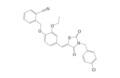 benzonitrile, 2-[[4-[(Z)-[3-[(4-chlorophenyl)methyl]-2,4-dioxo-5-thiazolidinylidene]methyl]-2-ethoxyphenoxy]methyl]-