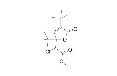 Chloro-(2,4-di-tert-butyl-5-oxo-2,5-dihydro-furan-2-yl)-acetic acid methyl ester