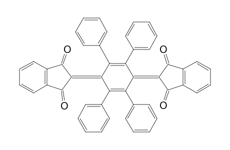 1H-Indene-1,3(2H)-dione, 2,2'-(2,3,5,6-tetraphenyl-2,5-cyclohexadiene-1,4-diylidene)bis-