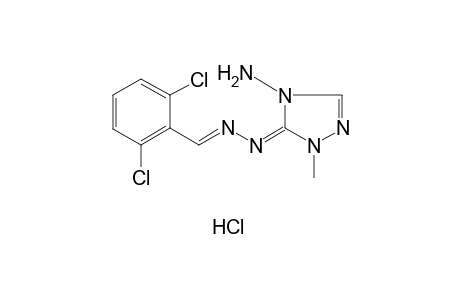 4-AMINO-1-METHYL-DELTA^2-1,2,4-TRIAZOLIN-5-ONE, AZINE WITH 2,6-DICHLOROBENZALDEHYDE, MONOHYDROCHLORIDE
